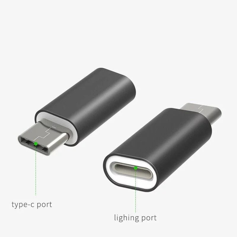(Paquet de 2) connecteur adaptateur Lightning femelle vers USB-C mâle (Paquet de 2) connecteur adaptateur Lightning femelle vers USB-C mâle